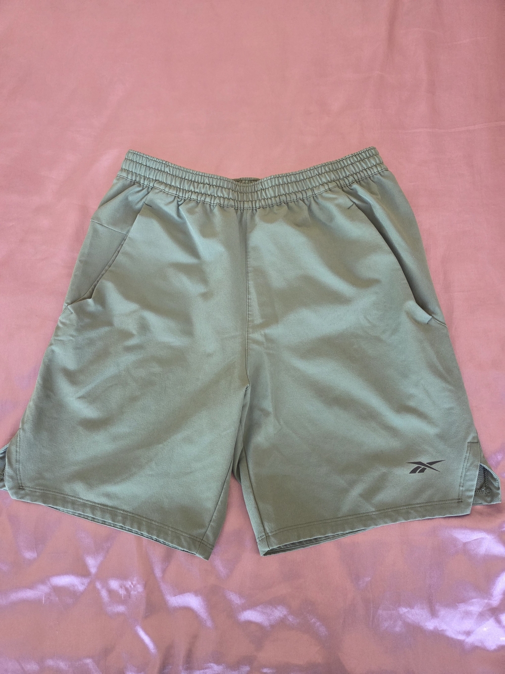 Reebok Men's Olive Athletic Performance Shorts - Likenew Size S